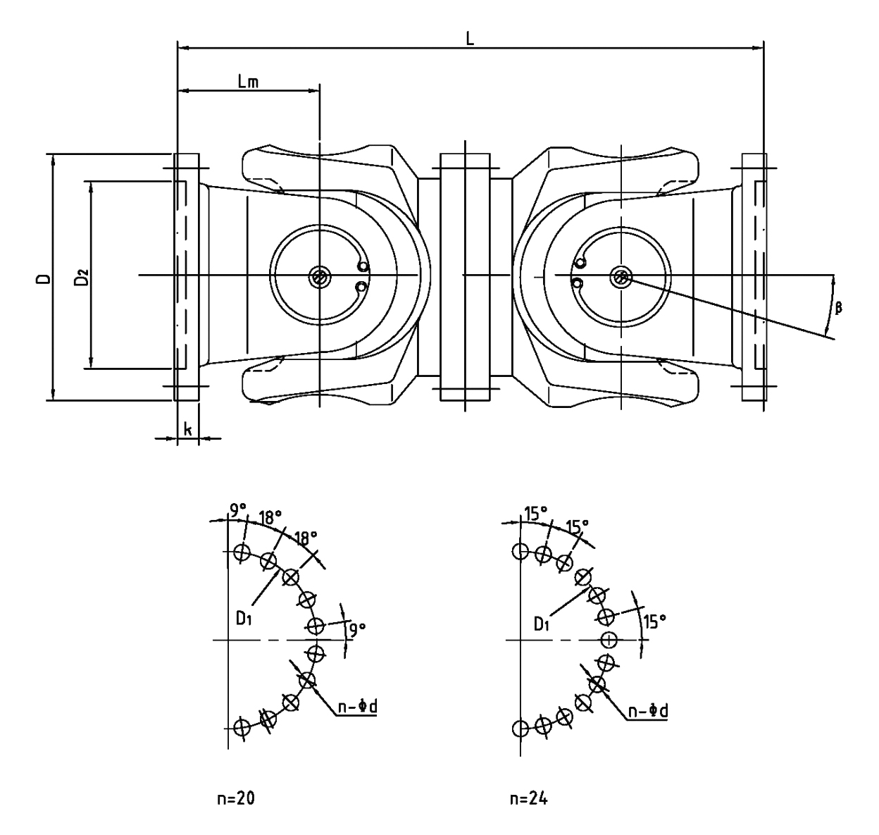 swp型十字軸式萬向聯(lián)軸器